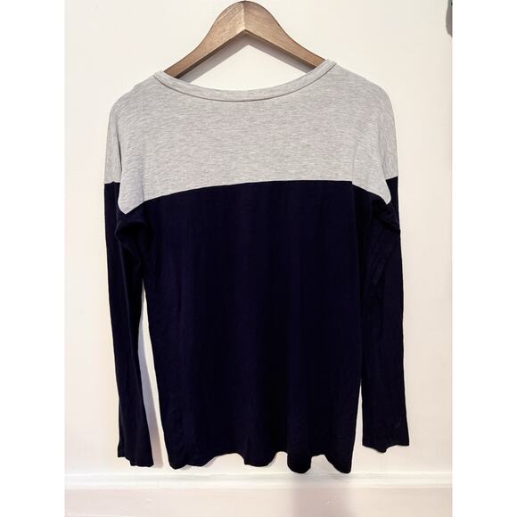 Zenana Outfitters Blue&Gray Long Sleeve Super Soft Tunic Top Size M - Picture 2 of 5